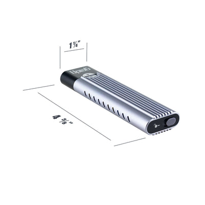 UPTab USB-C 3.2 Gen 2 to M.2 PCI Express (PCIe) NVMe SSD  (10Gbps) Thunderbolt 3 Compatible - Enclosure Adapter Tool-Free - Size